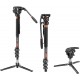 Cayer CF34 Carbon Fiber Camera Monopod Kit